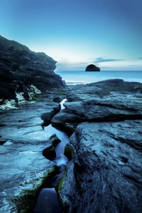 Framed Print : Trebarwith Strand, Cornwall, England, UK Framed Print : Trebarwith Strand, Cornwall, England, UK