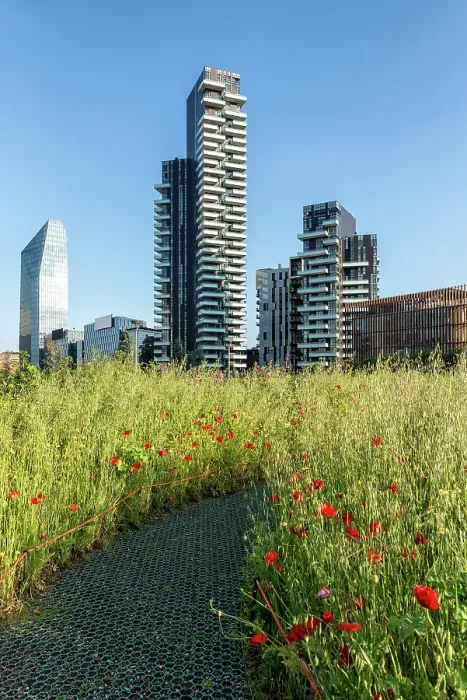 Framed Print : Tree Library Park at Porta Nuova business district, Milan, Italy Framed Print : Tree Library Park at Porta Nuova business district, Milan, Italy