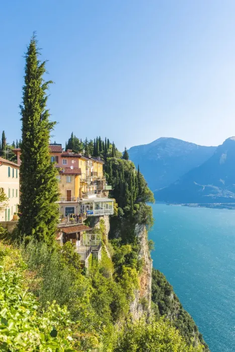 Framed Print : Tremosine, lake Garda, Brescia district, Lombardy, Italy Framed Print : Tremosine, lake Garda, Brescia district, Lombardy, Italy