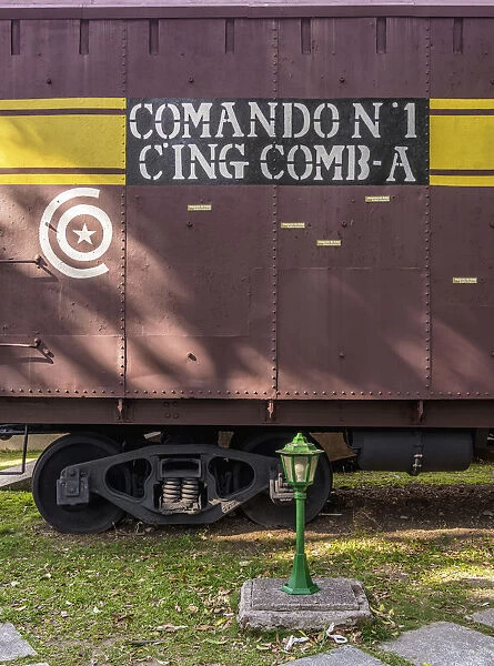 Tren Blindado Monument, detailed view, Santa Clara, Villa Clara Province, Cuba