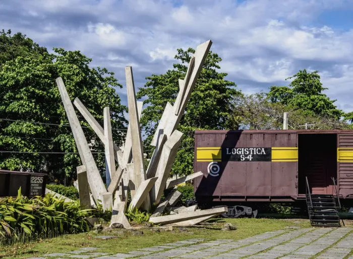 Framed Print : Tren Blindado Monument, Santa Clara, Villa Clara Province, Cuba