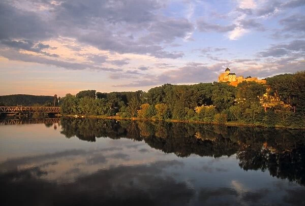 Trencin Castle, Vah River, Slovakia