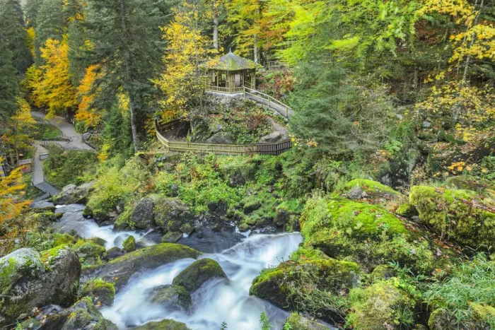 Framed Print : Triberg Waterfalls, Black Forest, Baden-Wurttemberg, Germany