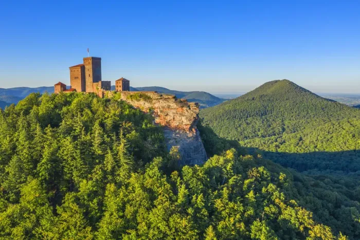 Framed Print : Trifels near Annweiler, Palatinate forest, Rhineland-Palatinate, Germany