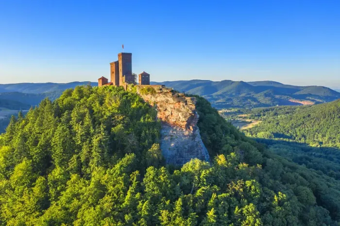 Framed Print : Trifels near Annweiler, Palatinate forest, Rhineland-Palatinate, Germany Framed Print : Trifels near Annweiler, Palatinate forest, Rhineland-Palatinate, Germany