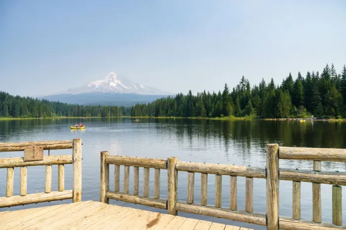 Framed Print : Trillium Lake, Mount Hood State Park, Government Camp, Oregon, USA Framed Print : Trillium Lake, Mount Hood State Park, Government Camp, Oregon, USA