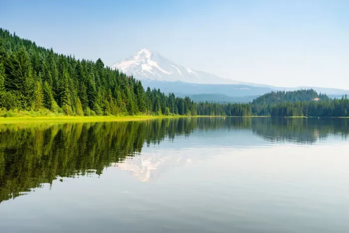 Framed Print : Trillium Lake, Mount Hood State Park, Government Camp, Oregon, USA Framed Print : Trillium Lake, Mount Hood State Park, Government Camp, Oregon, USA