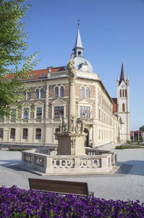 Framed Print : Trinity Column in Fo Square, Keszthely, Lake Balaton, Hungary Framed Print : Trinity Column in Fo Square, Keszthely, Lake Balaton, Hungary