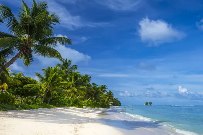 Framed Print : Tropical beach, La Digue, Seychelles Framed Print : Tropical beach, La Digue, Seychelles