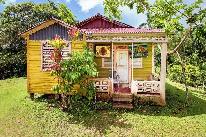 Framed Print : Tropical Home, near Las Terrenas, Dominican Republic Framed Print : Tropical Home, near Las Terrenas, Dominican Republic