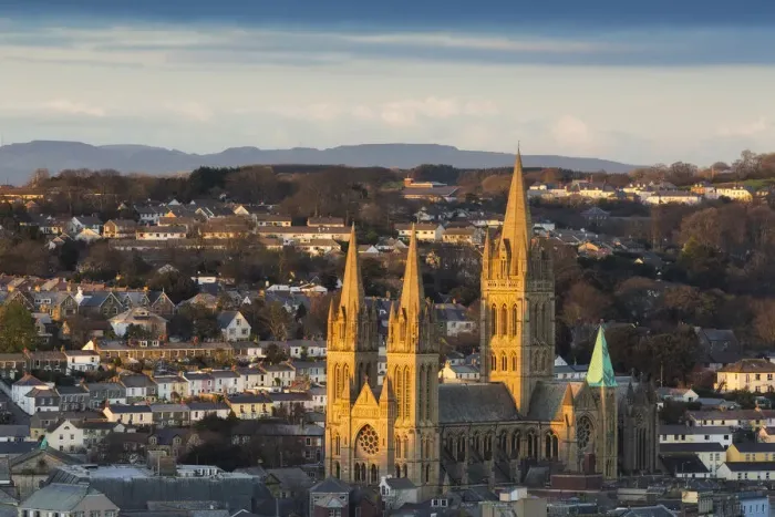 Framed Print : Truro Cathedral at sunset, Truro, Cornwall, England Framed Print : Truro Cathedral at sunset, Truro, Cornwall, England