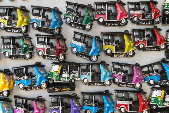 Framed Print : Tuk Tuk souvenir fridge magnets, Galle, Sri Lanka