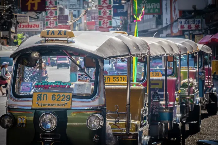 Framed Print : Tuk-tuks in Chinatown, Bangkok, Thailand Framed Print : Tuk-tuks in Chinatown, Bangkok, Thailand