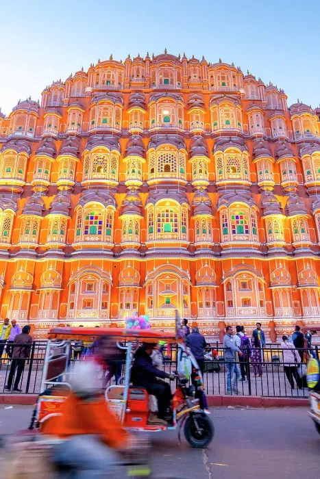 Framed Print : Tuk Tuks In Front of Hawa Mahal at Dusk, Jaipur, Rajasthan, India, South Asia Framed Print : Tuk Tuks In Front of Hawa Mahal at Dusk, Jaipur, Rajasthan, India, South Asia