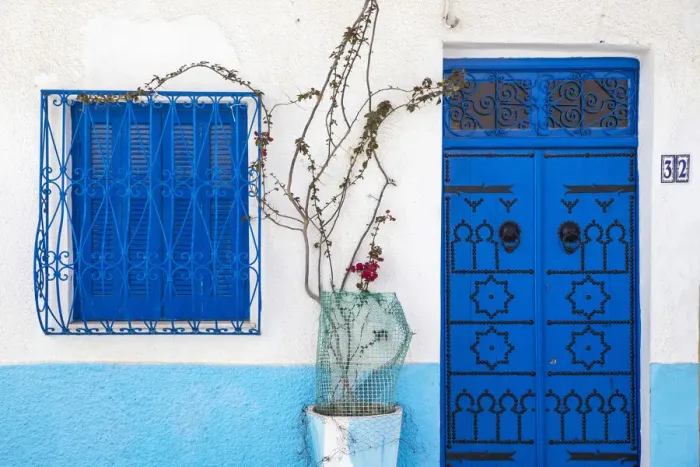 Framed Print : Tunisia, Bizerte, House in the Medina Framed Print : Tunisia, Bizerte, House in the Medina