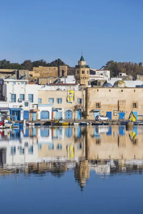 Framed Print : Tunisia, Bizerte, The Old Port and Kasbah mosque Framed Print : Tunisia, Bizerte, The Old Port and Kasbah mosque