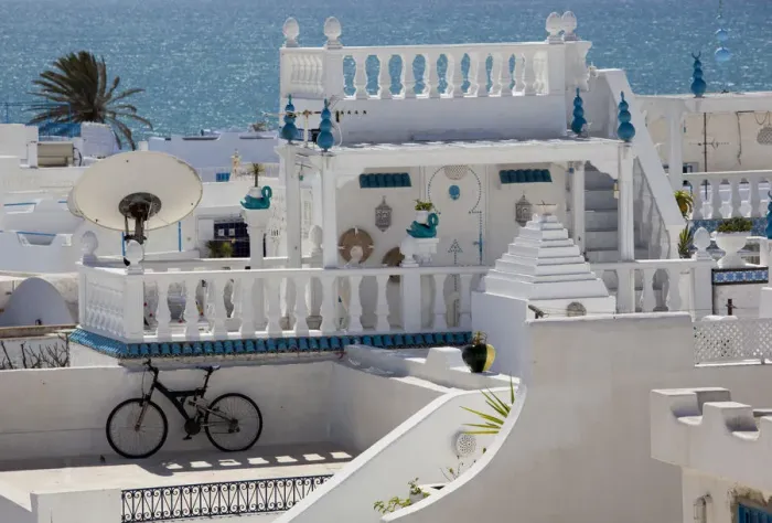 Framed Print : Tunisia, Cap Bon, Hammamet, Medina house detail Framed Print : Tunisia, Cap Bon, Hammamet, Medina house detail