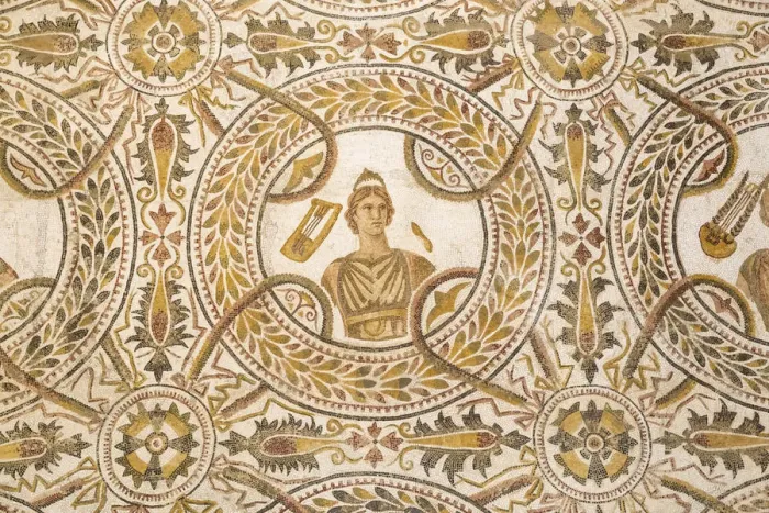 Framed Print : Tunisia, El Jem, Mosaics at Archaeology musuem Framed Print : Tunisia, El Jem, Mosaics at Archaeology musuem