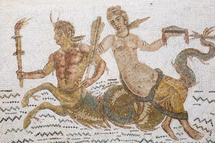 Framed Print : Tunisia, El Jem, Mosaics at Archaeology musuem Framed Print : Tunisia, El Jem, Mosaics at Archaeology musuem