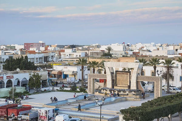 Tunisia, El Jem, View of El Jem center