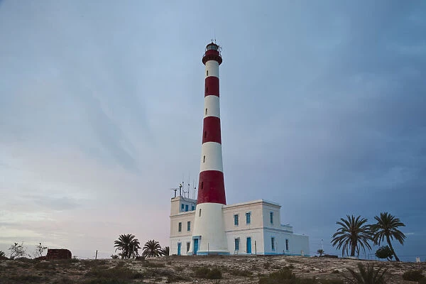 Tunisia, Jerba Island, Houmt Souq, Sidi Mahres Beach, Taguermes Lighthouse