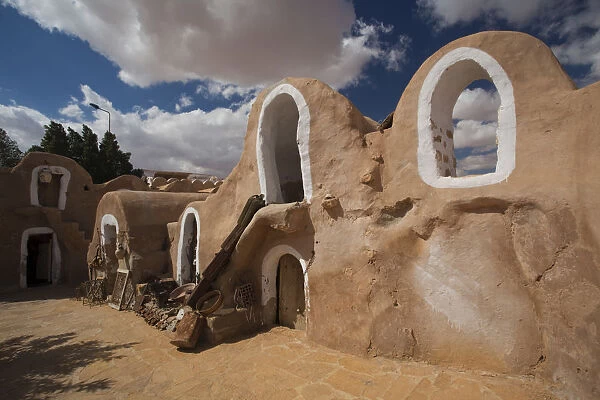 Tunisia, Ksour Area, Ksar Haddada, Hotel Ksar Haddada, seen in the film Star Wars