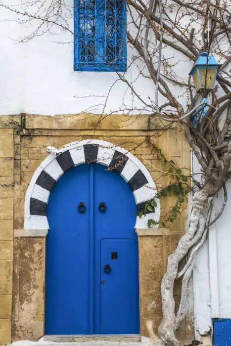 Framed Print : Tunisia, Main street in the Picturesque whitewashed village of Sidi Bou Said Framed Print : Tunisia, Main street in the Picturesque whitewashed village of Sidi Bou Said