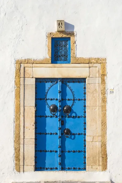 Framed Print : Tunisia, Picturesque whitewashed village of Sidi Bou Said Framed Print : Tunisia, Picturesque whitewashed village of Sidi Bou Said