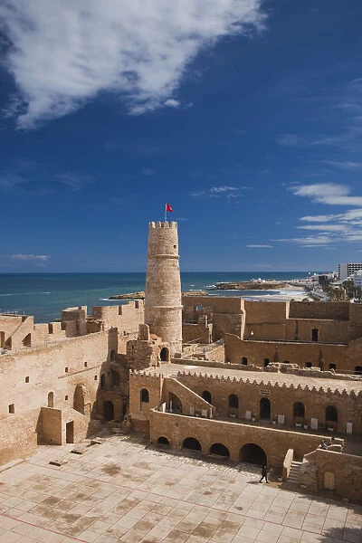 Tunisia, Tunisian Central Coast, Monastir, Ribat, 8th century, courtyard