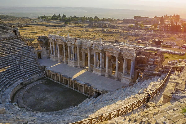 Turkey, Denizli Province, Pamukkale, Hierapolis Pamukkale Archeological Site (UNESCO