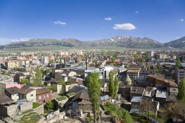 Framed Print : Turkey, Eastern Turkey, Erzurum, City View from Kale, Citadel Framed Print : Turkey, Eastern Turkey, Erzurum, City View from Kale, Citadel