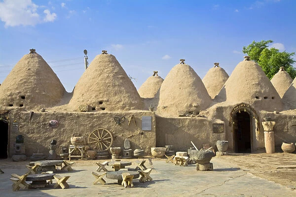 Turkey, Eastern Turkey, Harran, Traditional mud brick Beehive houses