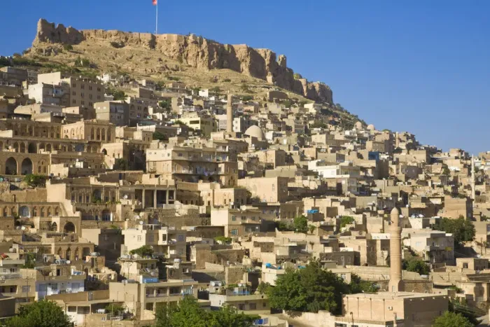 Framed Print : Turkey, Eastern Turkey, Mardin, Castle above old city Framed Print : Turkey, Eastern Turkey, Mardin, Castle above old city
