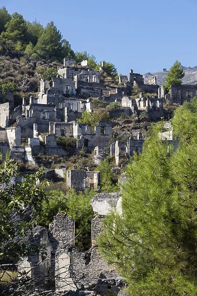 Turkey, Fethiye, Kayakoy (Mugla) Ghost Town, a former greek colony and now an abandoned