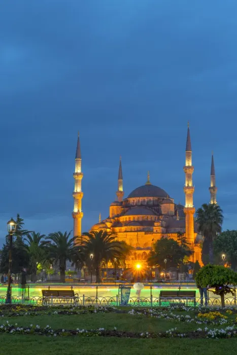 Framed Print : Turkey, Istanbul, Sultanahmet, The Blue Mosque (Sultan Ahmed Mosque or Sultan Ahmet