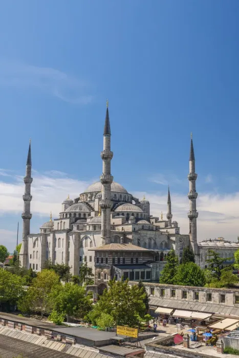 Framed Print : Turkey, Istanbul, Sultanahmet, The Blue Mosque (Sultan Ahmed Mosque or Sultan Ahmet