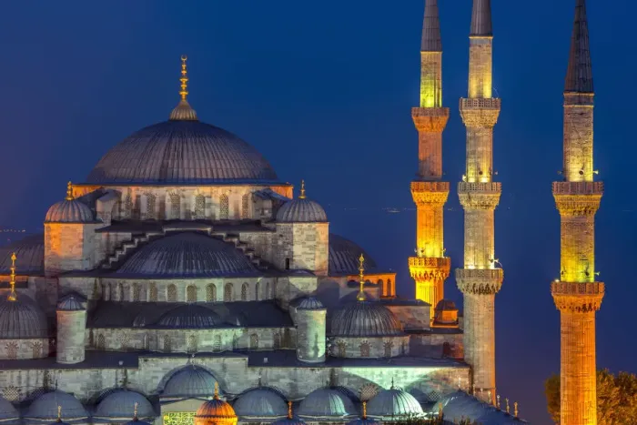 Framed Print : Turkey, Istanbul, Sultanahmet, The Blue Mosque (Sultan Ahmed Mosque or Sultan Ahmet