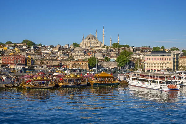 Turkey, Istanbul, Sultanahmet, The Golden Horn, Suleymaniye Mosque