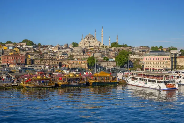 Framed Print : Turkey, Istanbul, Sultanahmet, The Golden Horn, Suleymaniye Mosque Framed Print : Turkey, Istanbul, Sultanahmet, The Golden Horn, Suleymaniye Mosque
