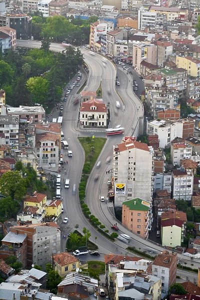 Turkey, Trabzon, View of city from Bostepe