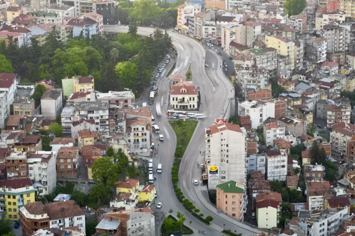 Framed Print : Turkey, Trabzon, View of city from Bostepe Framed Print : Turkey, Trabzon, View of city from Bostepe