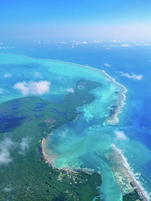 Framed Print : Turneffe Atoll, aerial view, Belize District, Belize Framed Print : Turneffe Atoll, aerial view, Belize District, Belize