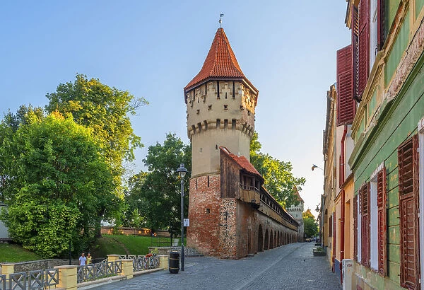 Turnul Dulgherilor, Carpenters tower, Sibiu, Transylvania, Romania
