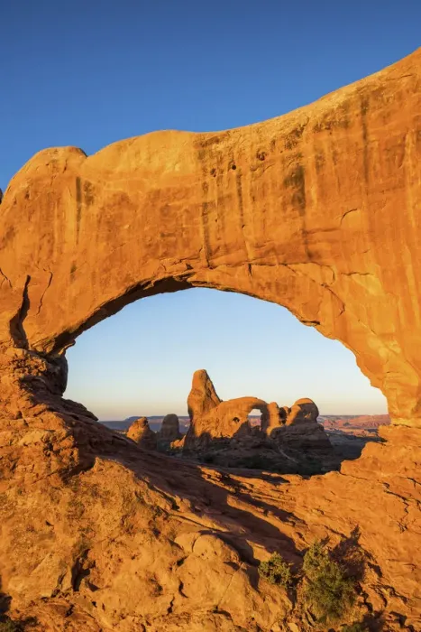 Framed Print : Turret Arch Framed by North Window, Arches National Park, Utah, USA Framed Print : Turret Arch Framed by North Window, Arches National Park, Utah, USA