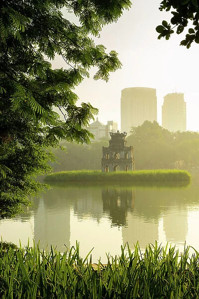 Turtle Tower (Thap Rua), Hoan Kiem Lake, Old Town, Hanoi, Vietnam
