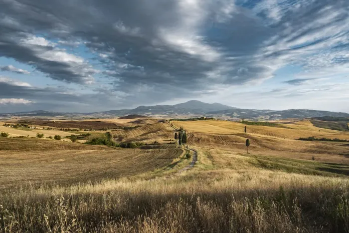 Framed Print : Tuscan landscape, Val d Orcia, Siena province, Tuscany, Italy Framed Print : Tuscan landscape, Val d Orcia, Siena province, Tuscany, Italy