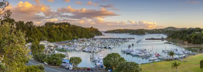 Framed Print : Tutukaka Marina, Tutukaka, Northland, North Island, New Zealand, Australasia