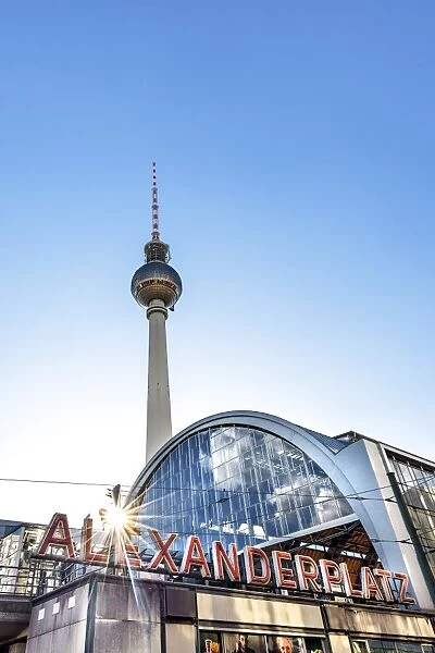 TV Tower and train station, Alexanderplatz, Berlin, Germany