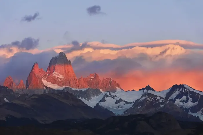 Framed Print : The twilight lights over the Fitz Roy mountain before sunrise Framed Print : The twilight lights over the Fitz Roy mountain before sunrise