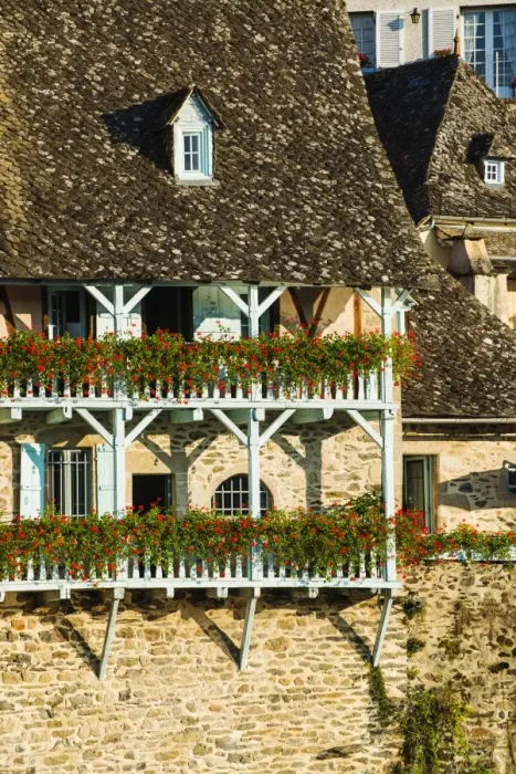 Framed Print : Typical architecture in Argentat, Limousin, France Framed Print : Typical architecture in Argentat, Limousin, France